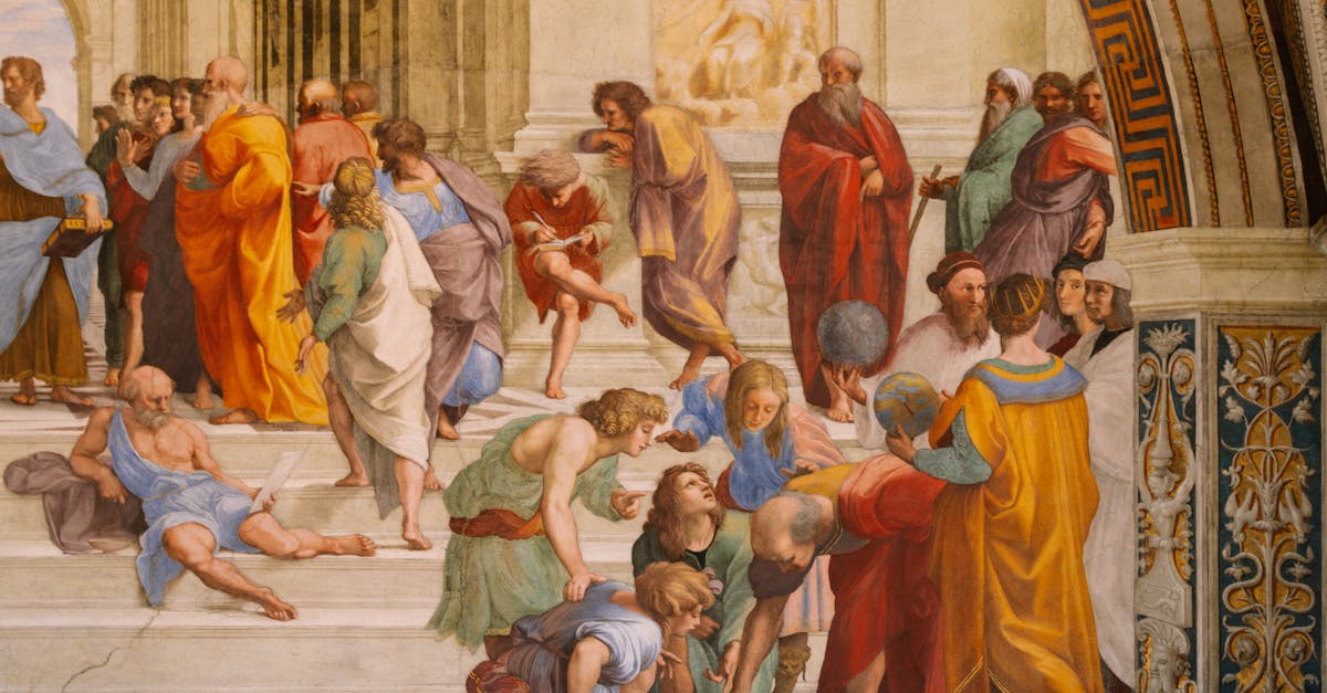 Iconic Renaissance fresco depicting ancient philosophers, located in the Vatican Museums.