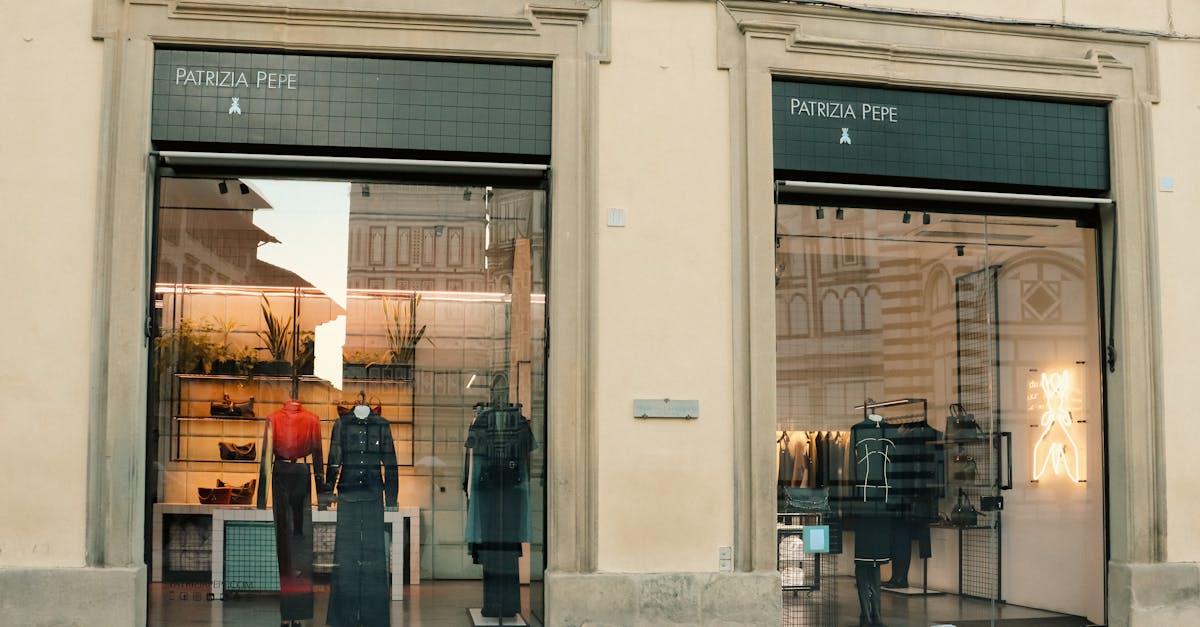 Patrizia Pepe fashion store in Florence, Italy showcasing stylish displays and modern architecture.