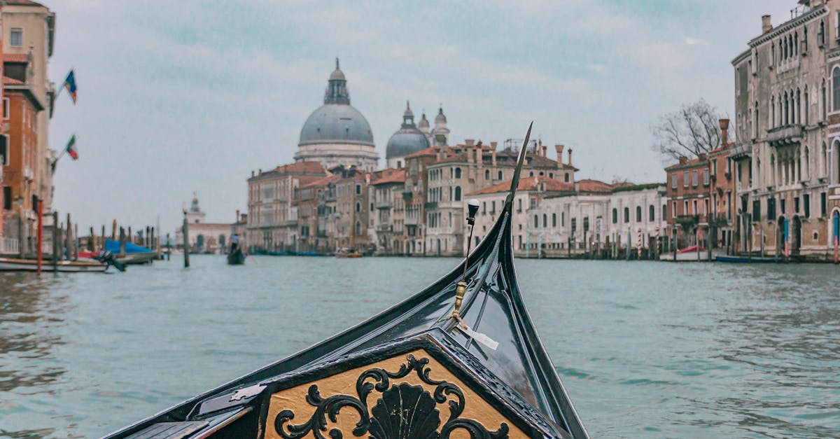 Charming gondola ride on Venice's Grand Canal with a view of historical architecture and the Basilica di Santa Maria della Salute.